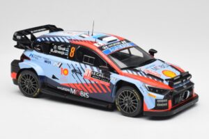 Hyundai i20 N Rally1 WRC #8 O. Tänak / M. Järveoja Rally Monte Carlo Night Version 2024 IXO 1:18 18RMC195 Метал — снимка 4 от 6