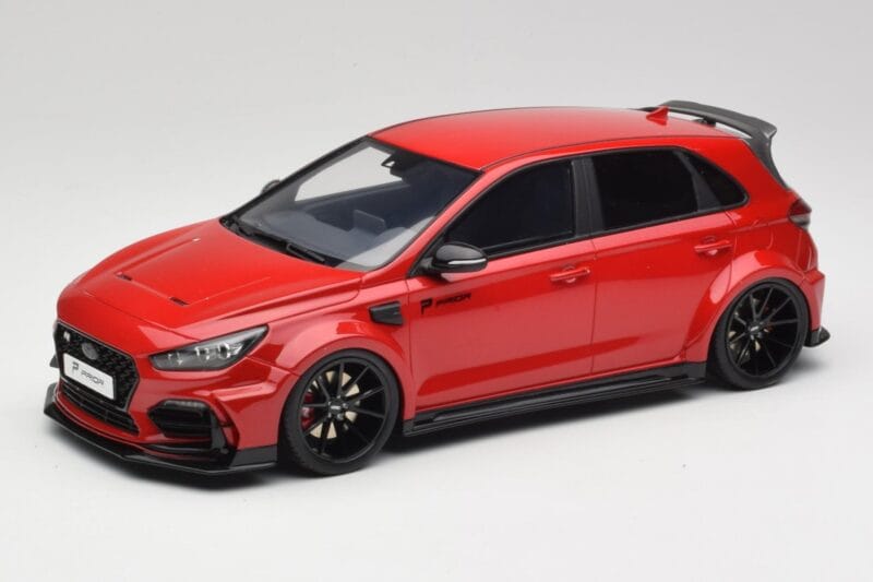 Hyundai i30 N PD Prior Design Engine Червен Otto 1:18 OT1112 Смола