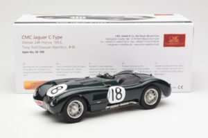 Jaguar C-Type #18 T. Rolt / D. Hamilton 24 Hours of Le Mans Winner 1953 CMC 1:18 M-195 Метал — снимка 6 от 6