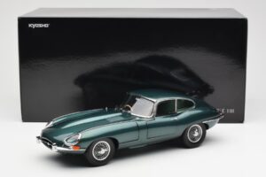Jaguar E-Type 3.8 Series 1 Тъмно Зелен Kyosho 1:18 08954DG Метал — снимка 8 от 8