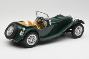 Jaguar SS 100 Roadster Зелен Bburago 1:18 3006 Метал — снимка 3 от 8