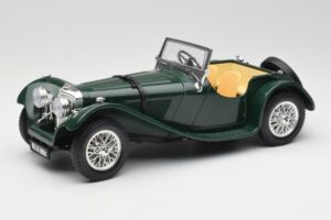 Jaguar SS 100 Roadster Зелен Bburago 1:18 3006 Метал