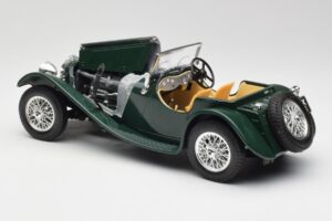 Jaguar SS 100 Roadster Зелен Bburago 1:18 3006 Метал — снимка 5 от 8