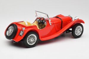 Jaguar SS 100 Червен Bburago 1:18 3006-M1 Метал — снимка 3 от 8