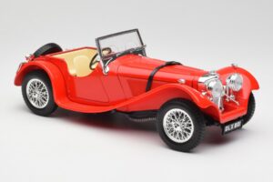 Jaguar SS 100 Червен Bburago 1:18 3006-M1 Метал — снимка 6 от 8