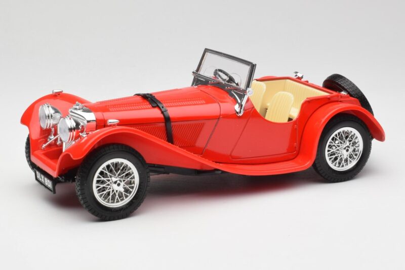 Jaguar SS 100 Червен Bburago 1:18 3006-M1 Метал