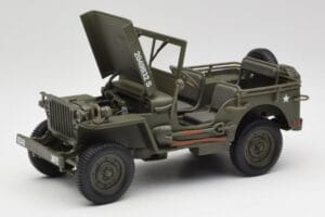 Jeep Willys Военно Зелен Gate 1:18 1061 Метал — снимка 2 от 8