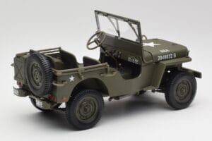 Jeep Willys Военно Зелен Gate 1:18 1061 Метал — снимка 3 от 8