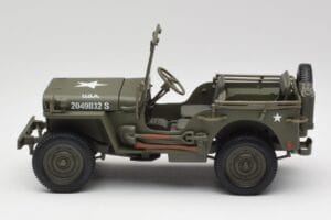 Jeep Willys Военно Зелен Gate 1:18 1061 Метал — снимка 4 от 8