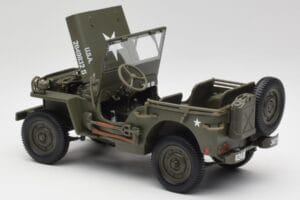 Jeep Willys Военно Зелен Gate 1:18 1061 Метал — снимка 5 от 8