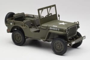 Jeep Willys Военно Зелен Gate 1:18 1061 Метал — снимка 6 от 8