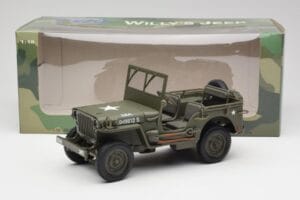 Jeep Willys Военно Зелен Gate 1:18 1061 Метал — снимка 8 от 8