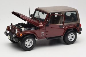 Jeep Wrangler TJ Sahara Червен Maisto 1:18 31662 Метал — снимка 2 от 8