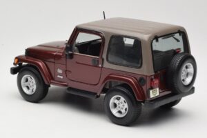 Jeep Wrangler TJ Sahara Червен Maisto 1:18 31662 Метал — снимка 7 от 8