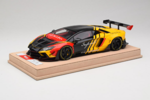 Lamborghini Aventador Liberty Walk Infinite Черен Жълт Timothy & Pierre 1:18 REMC035 Метал — снимка 2 от 7