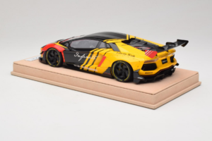 Lamborghini Aventador Liberty Walk Infinite Черен Жълт Timothy & Pierre 1:18 REMC035 Метал — снимка 5 от 7