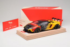 Lamborghini Aventador Liberty Walk Infinite Черен Жълт Timothy & Pierre 1:18 REMC035 Метал — снимка 7 от 7