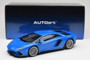 Lamborghini Aventador S LP740-4 Blue Nila AUTOart 1:18 79134 Метал — снимка 8 от 8