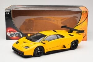Lamborghini Diablo GTR Жълт Hot Wheels 1:18 53885 Метал — снимка 8 от 8