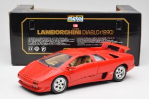 Lamborghini Diablo Червен Bburago 1:18 3028-M1 Метал — снимка 8 от 8