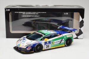 Lamborghini Gallardo LP600+ GT3 Reiter Engineering #34 H-J. Stuck / D. Rostek ADAC 24 Hours Nurburgring 2011 Minichamps 1:18  — снимка 6 от 6