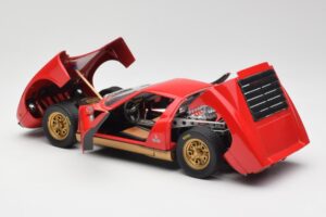 Lamborghini Miura Червен Anson 1:18 30302 Метал — снимка 5 от 8