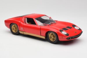Lamborghini Miura Червен Anson 1:18 30302 Метал — снимка 6 от 8