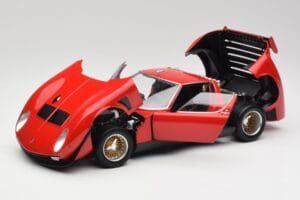 Lamborghini Miura SVR Червен & Черен Kyosho 1:18 08319R Метал — снимка 2 от 8