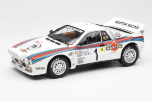 Lancia 037 Martini #1 W. Rohrl / C. Geistdorfer Winner Rally Monte Carlo 1983 Нощна Версия Kyosho 1:18 08306A Метал