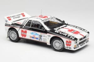 Lancia 037 #1 G. Cunico / E. Bartolich Targa Florio Winner 1983 Kyosho 1:18 08302H Метал — снимка 6 от 8