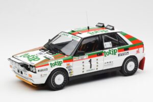 Lancia Delta HF 4WD #1 D. Cerrato Totip Rally Targa Florio 1987 Kyosho 1:18 08960C Метал