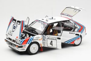 Lancia Delta HF 4WD #4 M. Alen / I. Kivimaki Martini Rally 1000 Lakes 1987 Kyosho 1:18 08960B Метал — снимка 2 от 8