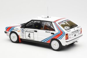 Lancia Delta HF 4WD #4 M. Alen / I. Kivimaki Martini Rally 1000 Lakes 1987 Kyosho 1:18 08960B Метал — снимка 7 от 8