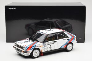 Lancia Delta HF 4WD #4 M. Alen / I. Kivimaki Martini Rally 1000 Lakes 1987 Kyosho 1:18 08960B Метал — снимка 8 от 8