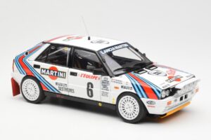 Lancia Delta HF 4WD #6 M. Biasion / T. Siviero Martini Rally Monte Carlo 1987 Kyosho 1:18 08960A Метал — снимка 6 от 8
