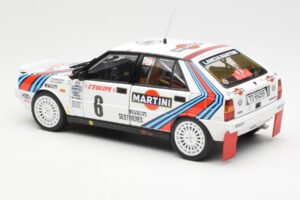 Lancia Delta HF 4WD #6 M. Biasion / T. Siviero Martini Rally Monte Carlo 1987 Kyosho 1:18 08960A Метал — снимка 7 от 8