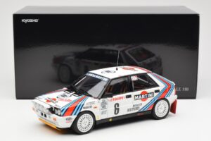 Lancia Delta HF 4WD #6 M. Biasion / T. Siviero Martini Rally Monte Carlo 1987 Kyosho 1:18 08960A Метал — снимка 8 от 8