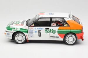 Lancia Delta HF Integrale Evo II Totip #5 A. Aghini / S. Farnocchia Rally Monte Carlo 1993 Kyosho 1:18 08348F Метал — снимка 4 от 8