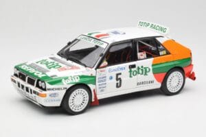 Lancia Delta HF Integrale Evo II Totip #5 A. Aghini / S. Farnocchia Rally Monte Carlo 1993 Kyosho 1:18 08348F Метал