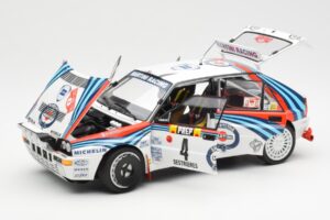Lancia Delta HF Integrale Evo Martini #4 D. Auriol / B. Occelli Winner Rally Monte Carlo 1992 Kyosho 1:18 08348A Метал — снимка 2 от 8