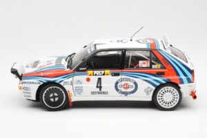 Lancia Delta HF Integrale Evo Martini #4 D. Auriol / B. Occelli Winner Rally Monte Carlo 1992 Kyosho 1:18 08348A Метал — снимка 4 от 8