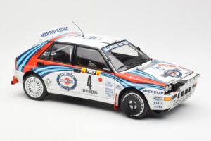 Lancia Delta HF Integrale Evo Martini #4 D. Auriol / B. Occelli Winner Rally Monte Carlo 1992 Kyosho 1:18 08348A Метал — снимка 6 от 8