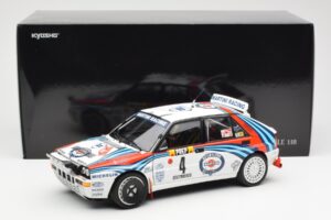 Lancia Delta HF Integrale Evo Martini #4 D. Auriol / B. Occelli Winner Rally Monte Carlo 1992 Kyosho 1:18 08348A Метал — снимка 8 от 8