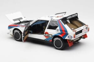 Lancia Delta S4 Martini #4 H. Toivonen / S. Cresto Rally Tour de Corse 1986 AUTOart 1:18 88620 Метал — снимка 5 от 8