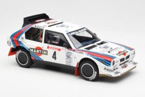 Lancia Delta S4 Martini #4 H. Toivonen / S. Cresto Rally Tour de Corse 1986 AUTOart 1:18 88620 Метал — снимка 6 от 8