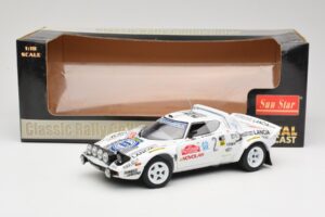 Lancia Stratos HF #2 Jolly Club A. Fassina / M. Mannini Rally Sanremo 1979 Sun Star 1:18 4510 Метал — снимка 6 от 6