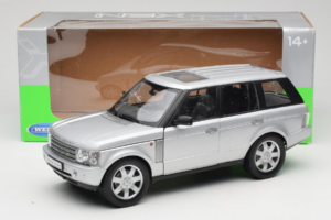 Land Rover Range Rover L322 Сребрист Welly 1:18 12536W Метал — снимка 8 от 8