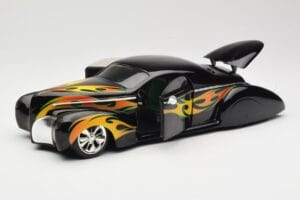 Lincoln Zephyr Scrape Custom Черен с Пламъци Hot Wheels 1:18 57319 Метал — снимка 2 от 8