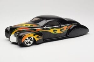 Lincoln Zephyr Scrape Custom Черен с Пламъци Hot Wheels 1:18 Lincoln Zephyr Scrape Custom Черен с Пламъци Hot Wheels 1:18 57319 Метал