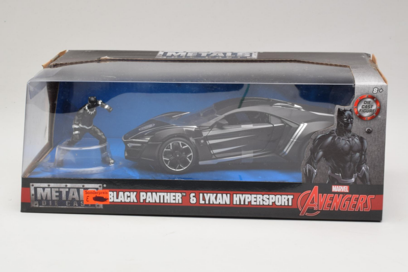 Lykan HyperSport Black Panther С Фигурка Metals Diecast 1:24 Lykan HyperSport Black Panther С Фигурка Metals Diecast 1:24 99723 Метал